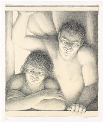 GEORGE TOOKER Two lithographs.